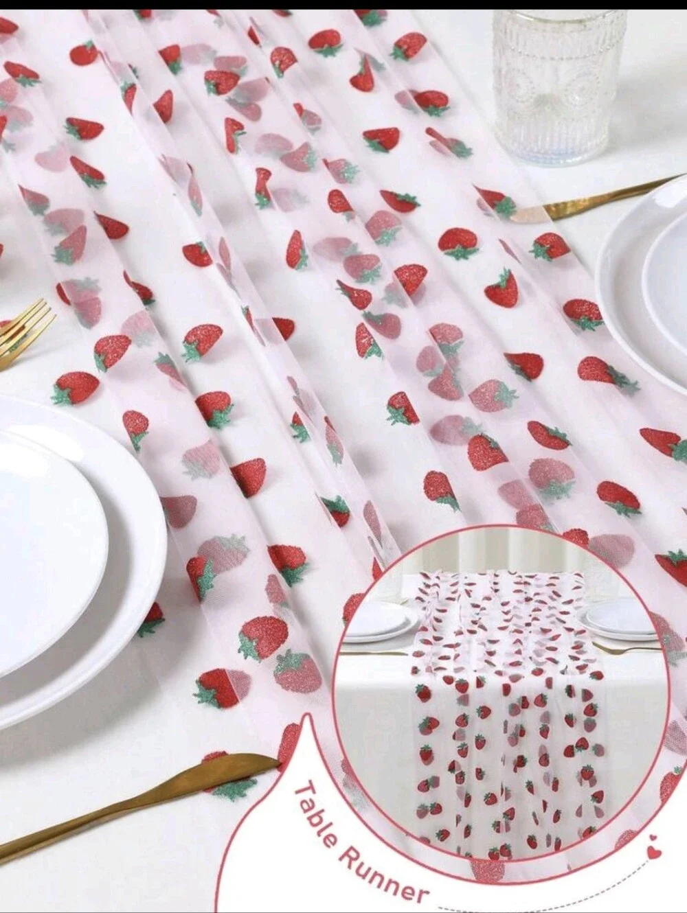 Strawberry 🍓 Table Runner NEW